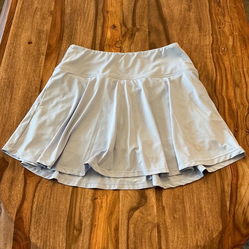 Baleaf Tennis Golf Skort Women XL Light Blue Athletic Flare Skirt Built-In Short